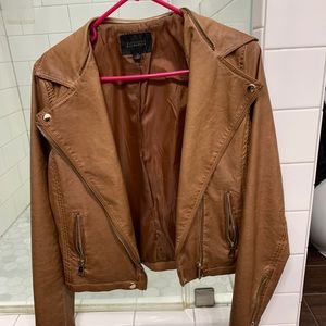 Faux Leather Moto Jacket